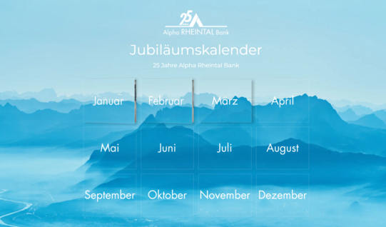 Jubiläumskalender 2025